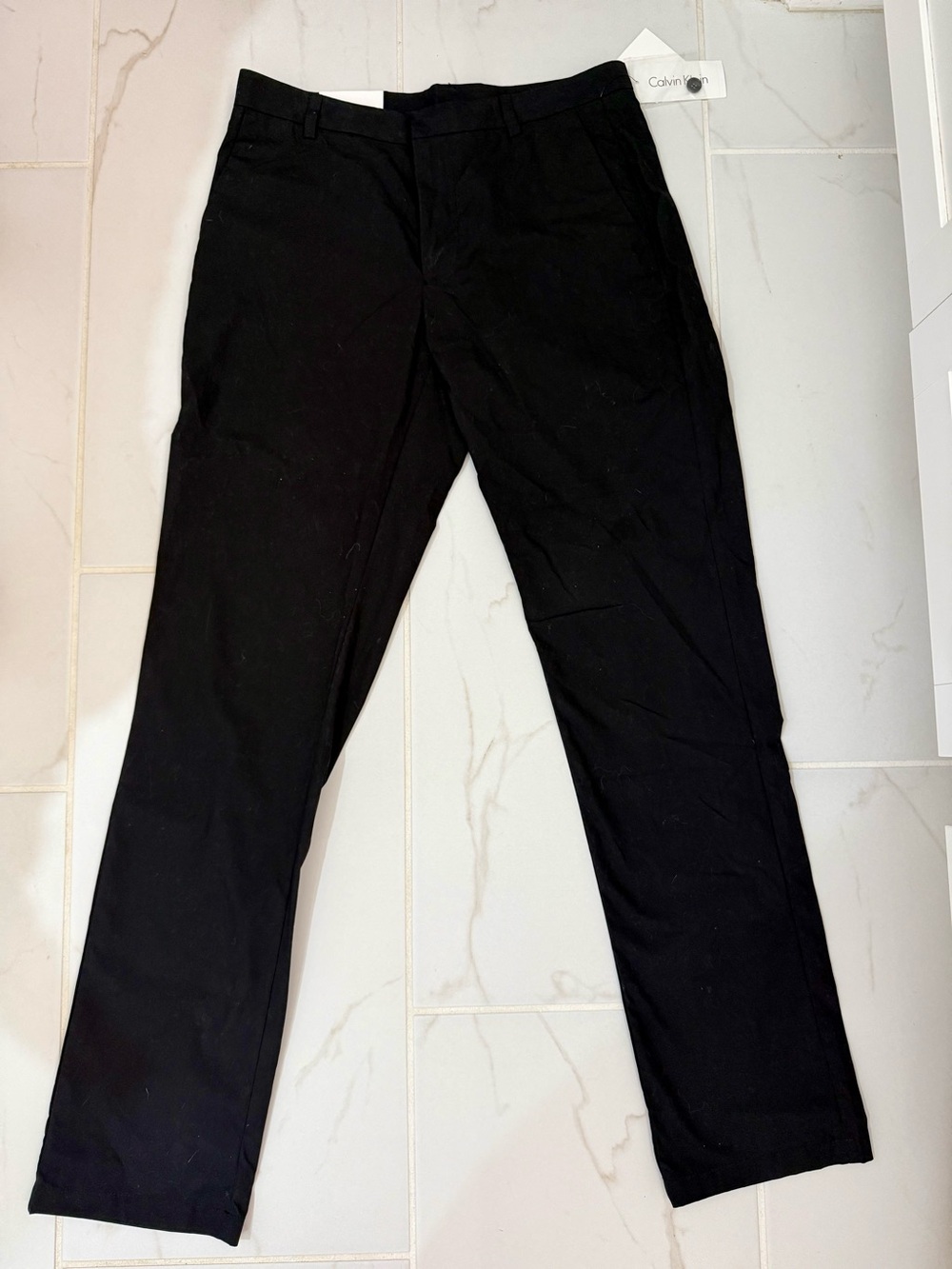 Calvin Klein Men’s Slim Fit Black Dress Pants